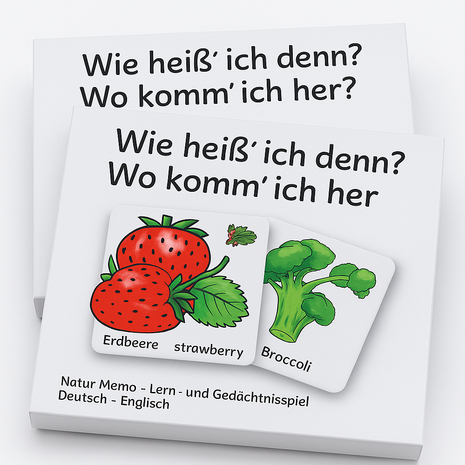 Memo-Spiel Obst & Gemüse 2er-Set – Doppelt Freude schenken & sparen