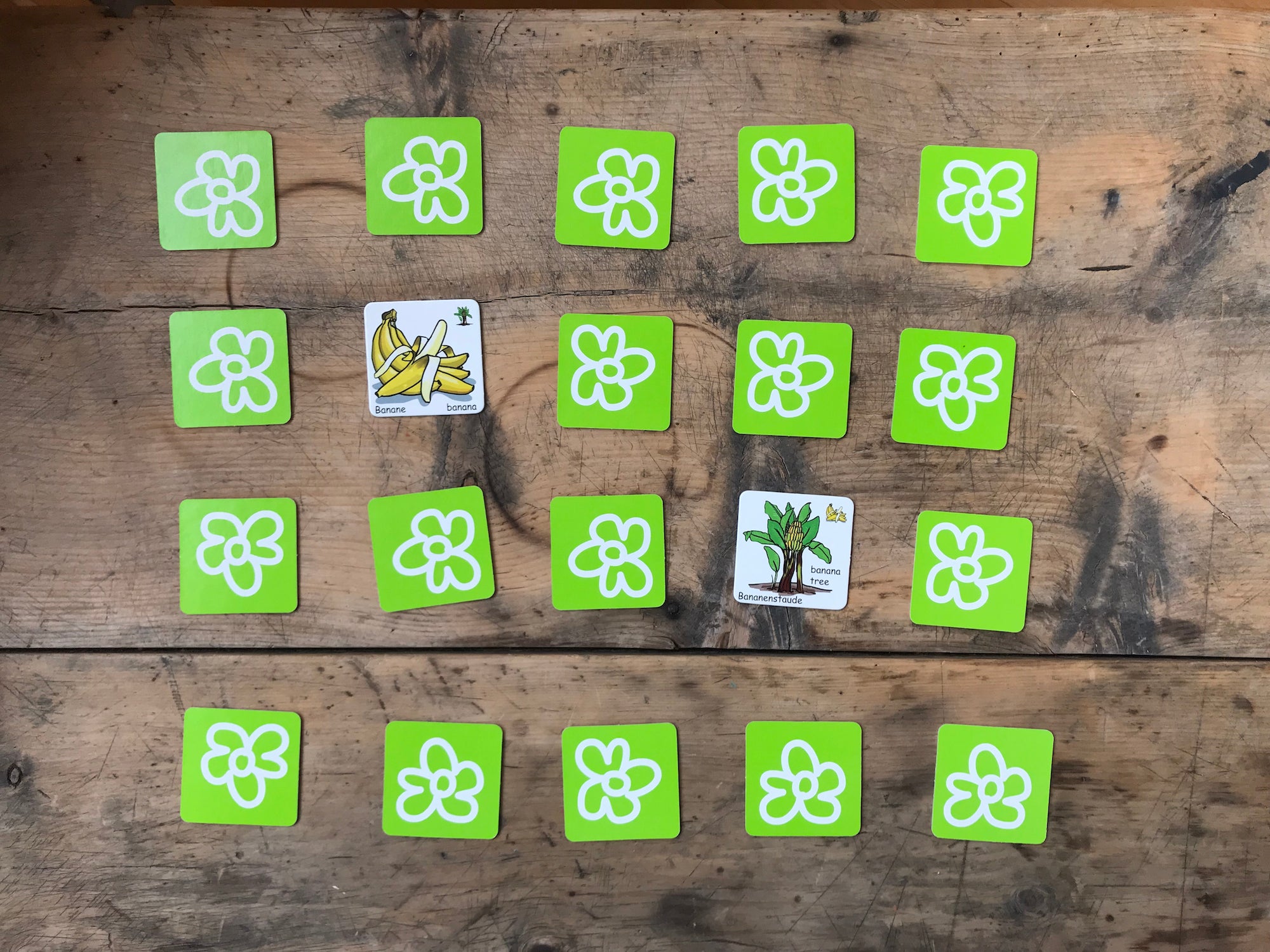 Memo-Spiel Obst & Gemüse - Lernspiel ab 3 Jahren - Bilingual (Deutsch & Englisch) - 72 Karten